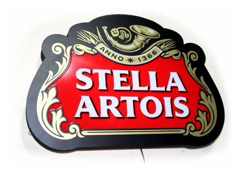 Cartel Luminoso Led Cerveza Stella Artois Deco Bar