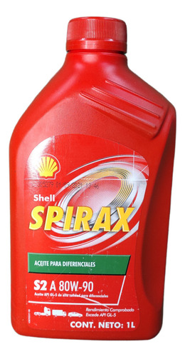 Shell Mineral Caja Manual Spirax A 80w-90 Api Gl-5 (litro)