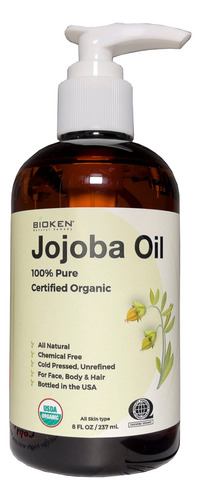 Bioken Aceite De Jojoba Orgánico Certificado Por Usda, 100.