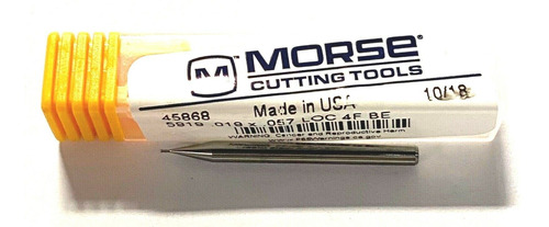 Morse .019  X 1/8  Solid Carbide Ball End Mill 4 Flute U Zts