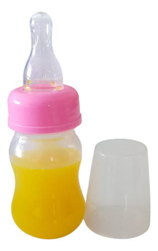 Kit 2 Mamadeira Para Bebê Reborn Com Leite E Suco Falso Doll