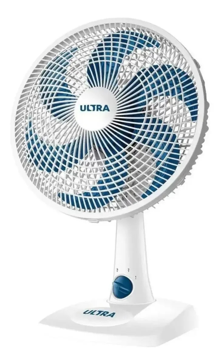 Ventilador De Mesa Mondial 6 Pás 30cm Ultra V-30b Estrutura Branco Pás Verde Água Diâmetro 30 Cm