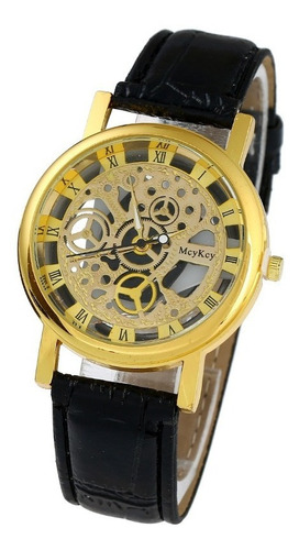 Reloj Hombre De Pila Esqueleto Mecanico Moda Caballero A685