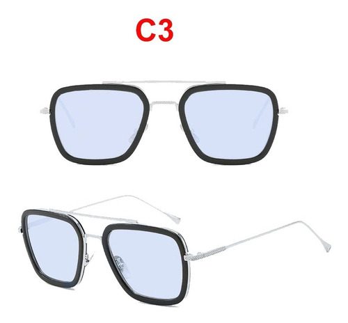 Lentes De Sol De 2 Piezas Tony Stark Iron Man