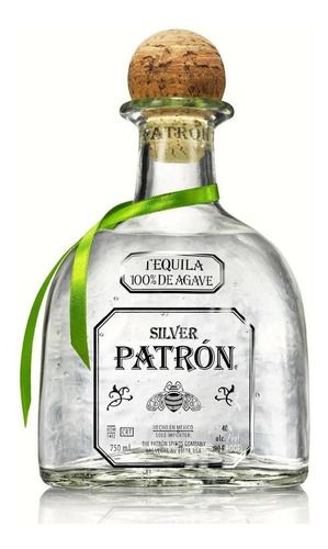 Silver Patrón Tequila Blanco Botella 750ml