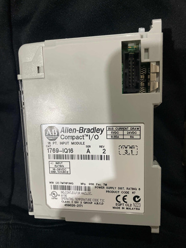 Módulo De Entradas Digitales 24vdc 1769-iq16