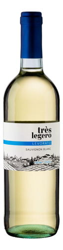 Vinho Sauvignon blanc Très Legero 2017 adega Cantina Levorato srl 750 ml