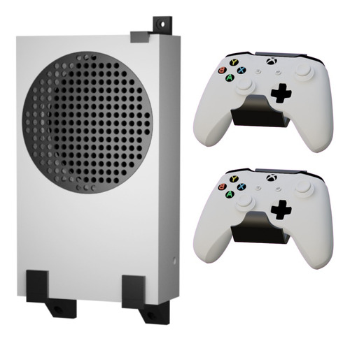 Soporte Xbox Series S + 2 Controles Base De Pared Reforzada