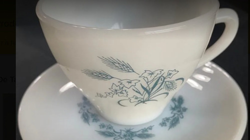 Tazas De Té  Con Espigas Rigopal Sin Plato Sin Uso Nueva 