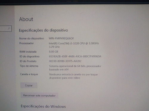 Imagem 1 de 3 de Pc Gamer, I3 3220 3,3 Ghz , 8gb Ram, Hd 500gb.