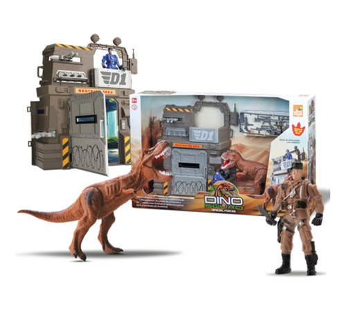 Dinosaurio Rex Playset Jurassik Dinopark Squad Soldado Niños