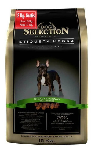 Alimento Dog Selection Etiqueta Negra X 15 + 2 Kg