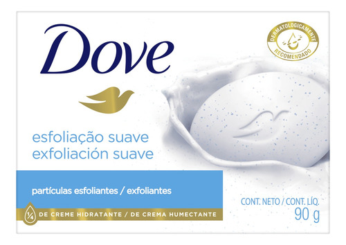 Sabão em barra Dove Esfoliação Suave de 90 g