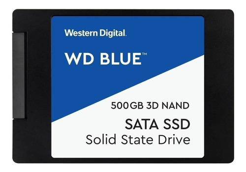 Imagen 1 de 3 de Disco sólido SSD interno Western Digital  WDS500G2B0A 500GB azul