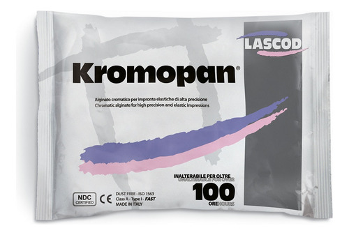 Alginato Cromatico Kromopan, Tipo 1. Lascod