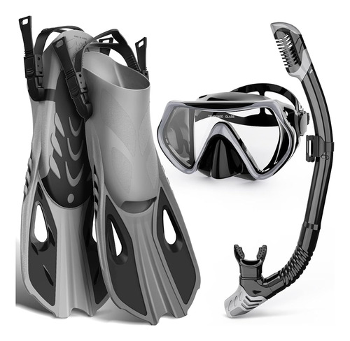 Wondsy Mask Fin Snorkel Set, Equipo De Snorkel Para Adultos 