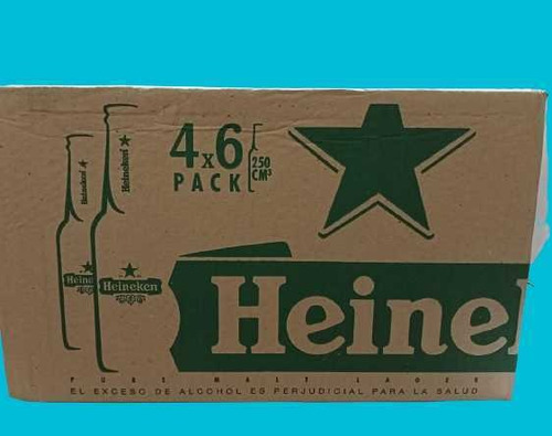 Cerveza Heineken Botella Caja X 24 Uni - mL a $232