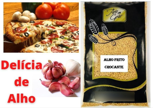 Alho Frito Granulado Marca Arte Em Grão 500g (kit Com 10 Un)