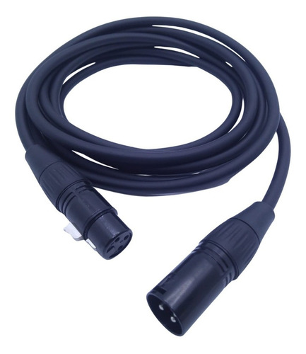 Cabo Xlr-xlr Microfone Canon Macho Fêmea 3 Metros