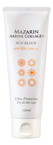 Mazarin Colgeno Marino Sun Block Spf50+ Pa + + + 100ml Para