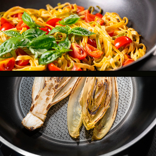 Wok Sarten 28 Cm Antiadherente Italia Apta Induccion 3,5 Mm