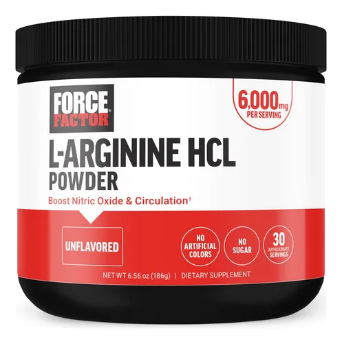 L-arginina Hcl En Polvo 6000 Mg Para Mejorar Circulación Y F Sabor