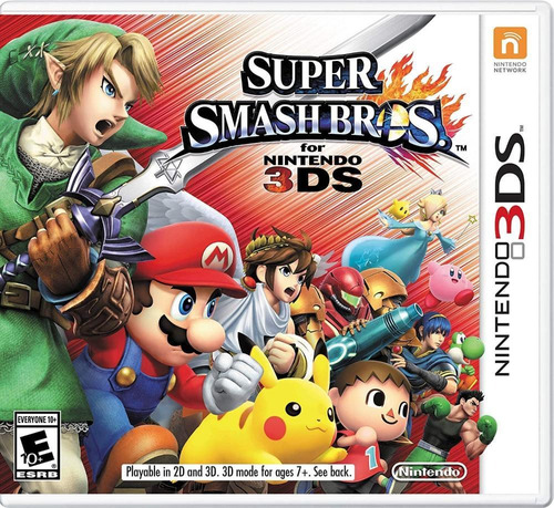 Super Smash Bros For 3ds Usado Mídia Física Completo