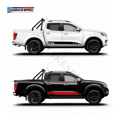 Stiker Vinil 2pz Calcas Lateral Puerta Nissan Frontier 4x4