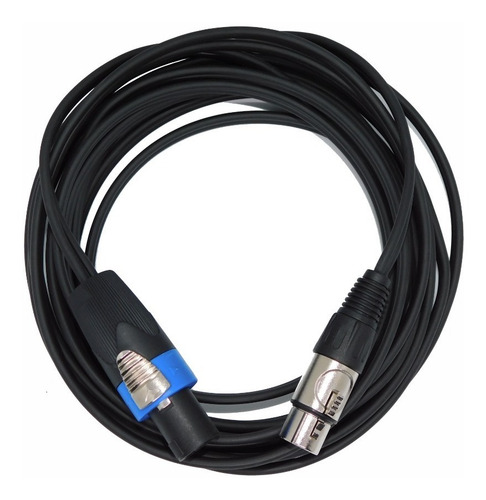 Imagen 2 de 3 de Cable Canon Hembra A Speakon ( 2x1,5mm Cobre) 5 Mts Hamc
