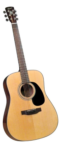 Guitarra Acústica Y Estuche Rígido Bristol Bd-16 dreadno.