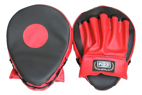 Luva De Foco Punch Vermelho Aparador De Soco Manopla Boxe
