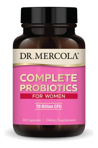 Probióticos Completos De Mujer 70 Billion Dr. Mercola 30 Cáp