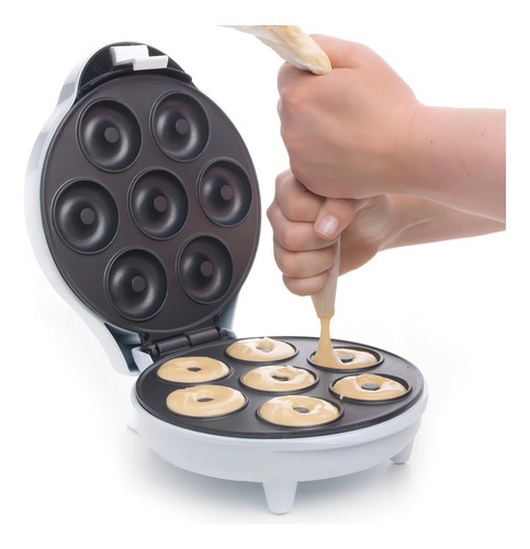Máquina De Donuts Bellator Máquina Donuts Portátil Ideal Fazer Renda Extra E Para 7 Donuts Mini Branco