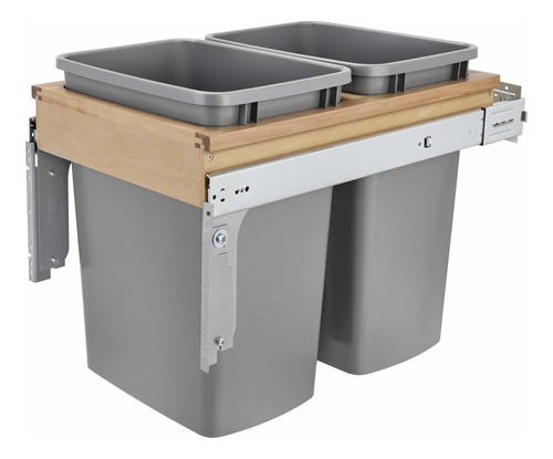 4wctm18bbscdm2 Double 35qt Top Mount Pull Out Kitchen W...