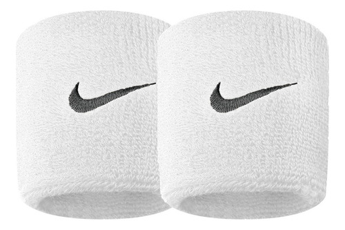 Muñequeras Swoosh Nike Par Color Blanco