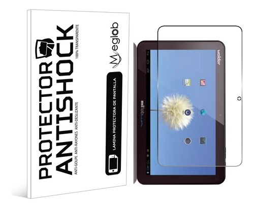 Protector Mica Pantalla Para Tablet Wolder Mitab Lion