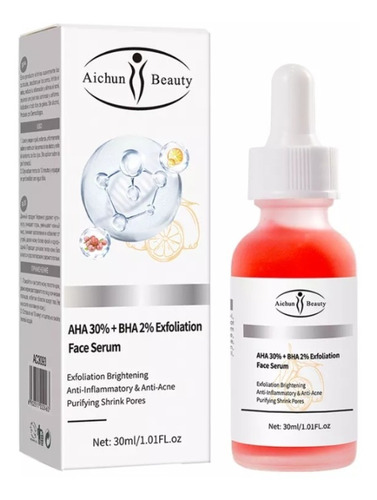 Serum Facial Aha 30%  Bha 2% Exfoliación Aichun Beauty 30ml