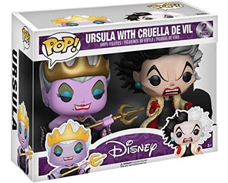 Funko Pop! Ursula Con Cruella De Vil 2 Unidades, Exclusivo