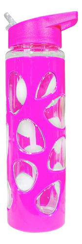 Botella De Agua Deportiva Plástico Diseño Circulos 900ml