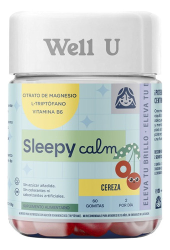 Gomitas Citrato De Magnesio Sleepy Calm 60u Well U