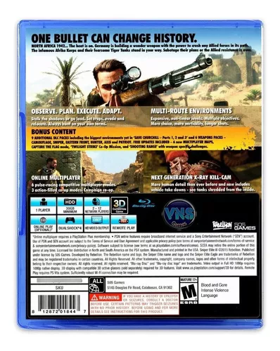 Jogo Sniper Elite V2 Ps3 Mídia Física Original Novo + Nf - 505