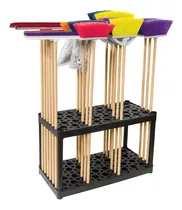 Comprar Organizador Porta Escobas Rack Limpieza Trapeadores Plastico