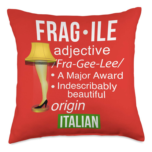 Funny Fragile Leg Lamp Christmas Definition Cojín, 18 ...