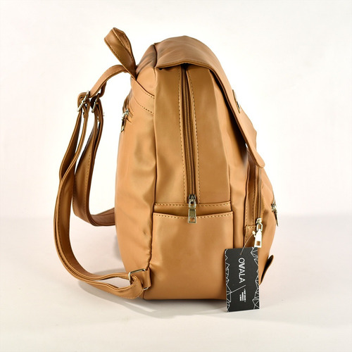 Mochila Mujer Cuero Sintetico Urbana Capacidad Cuaderno A4