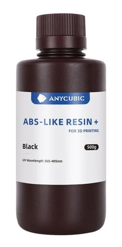Resina Tipo Abs Anycubic 500ml Color Negro