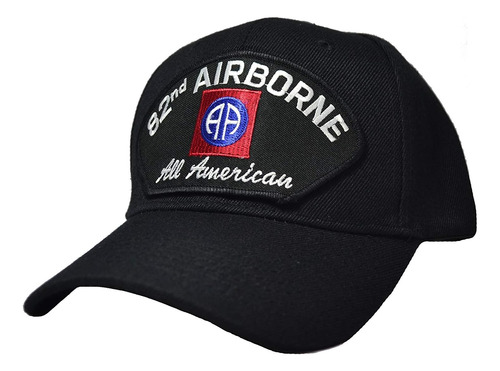 Gorra De Béisbol 82nd Airborne All American Negra