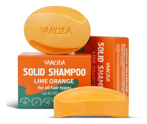 Barra De Shampoo Condicionador Sólido 2 Em 1, Shampoo Em Bar