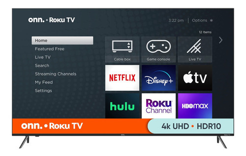 Onn Television 75'' 4k 2160p Led Smart Roku Tv 100044717 - Aceptable (Reacondicionado)