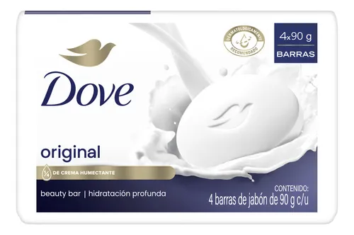comprar Dove Jabón En Barra Original De Crema Humectante 4x90 G c\u002Fu