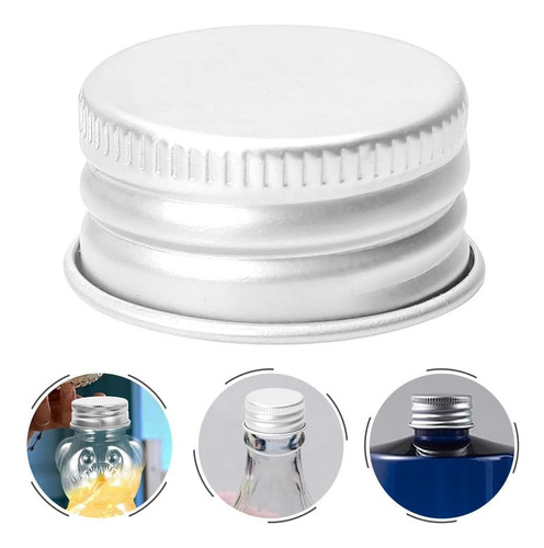 50 Piezas Mini Botella De Agua Botella De Aluminio Tapa De 1